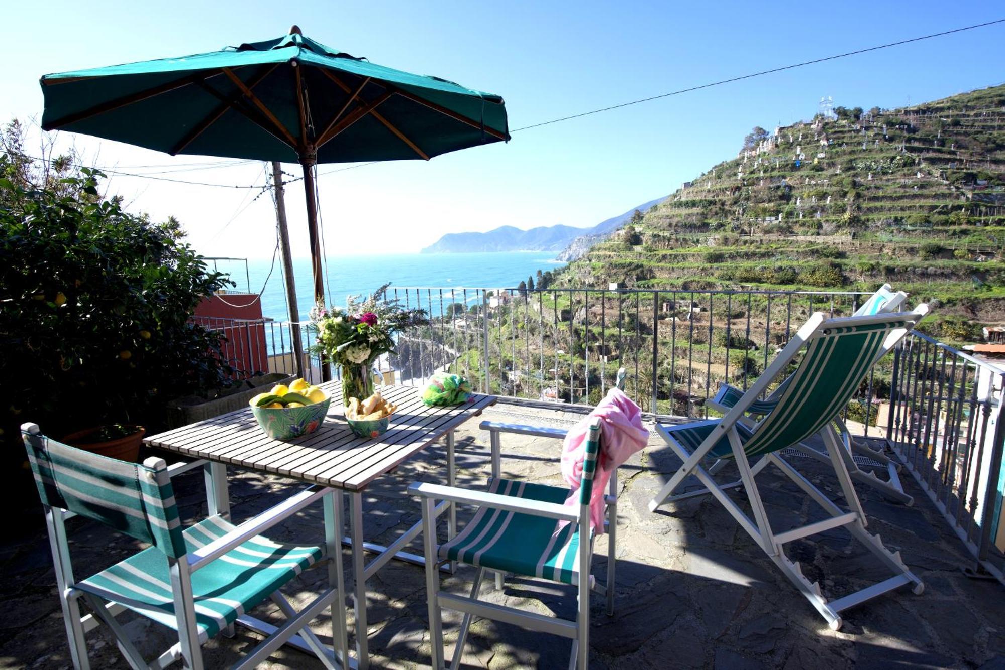 Aria Di Mare, Manarola - Camere Con Vista Mare! Exteriér fotografie
